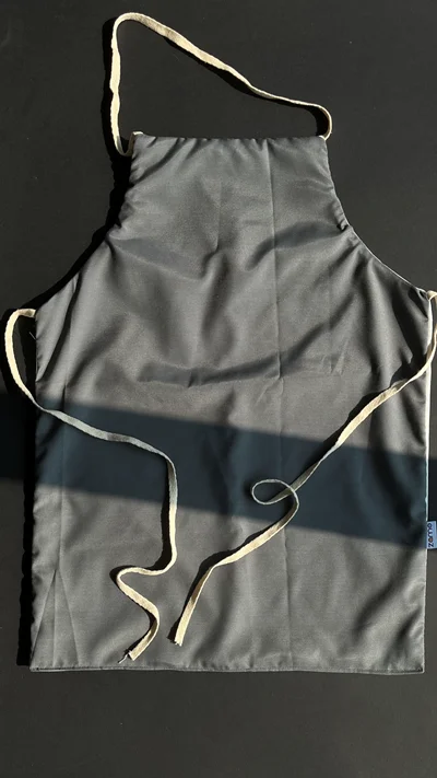 پیشبند مینیمال رنگ طوسی متوسط