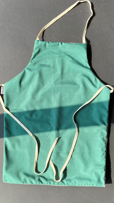 پیشبند مینیمال رنگ سبز